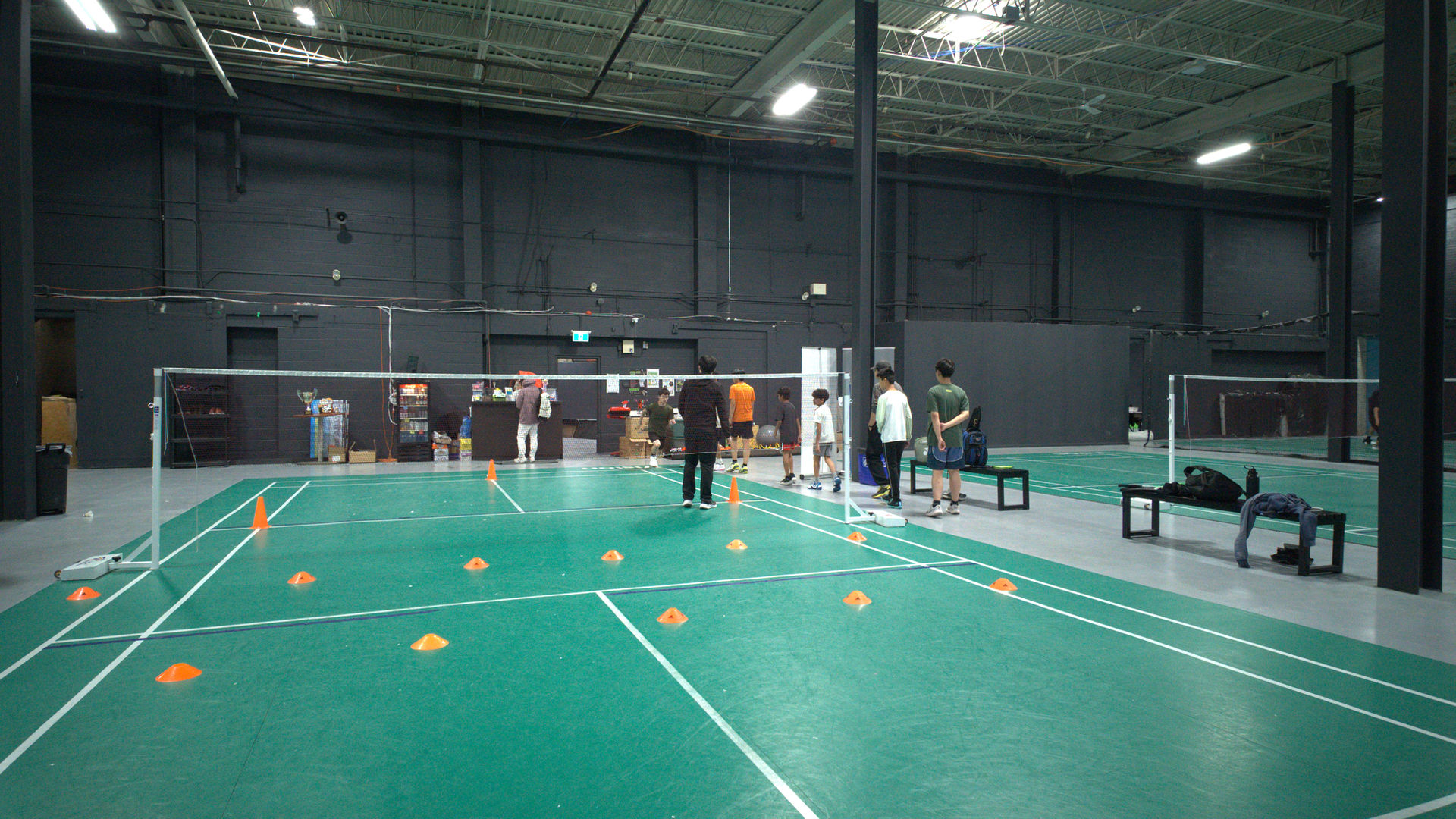 Community badminton play at Vision Badminton, Toronto